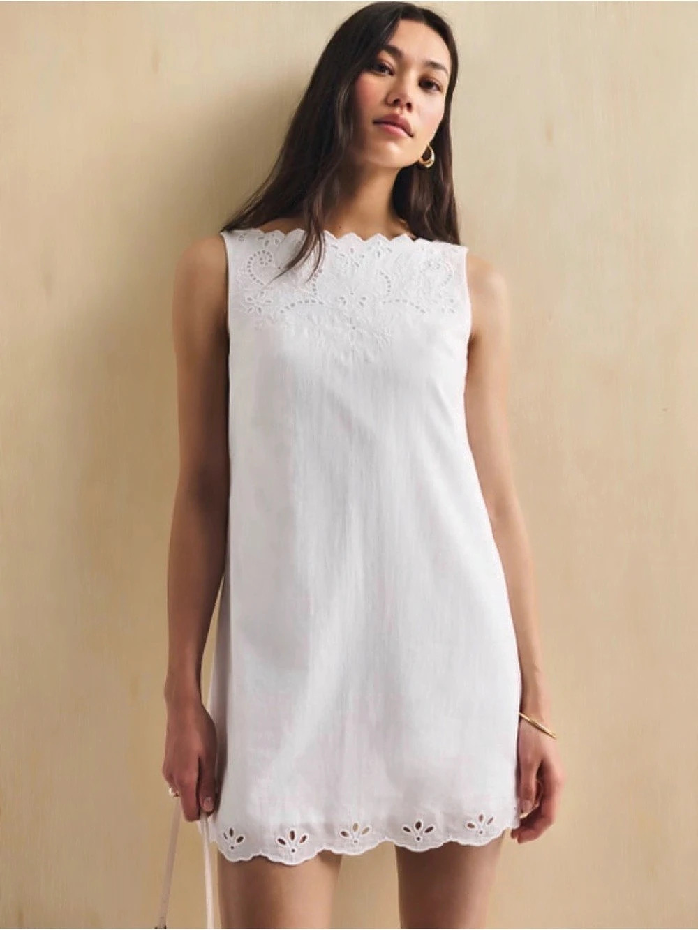 NWT Doen inspired white cotton eyelet dress | Petite + Small
